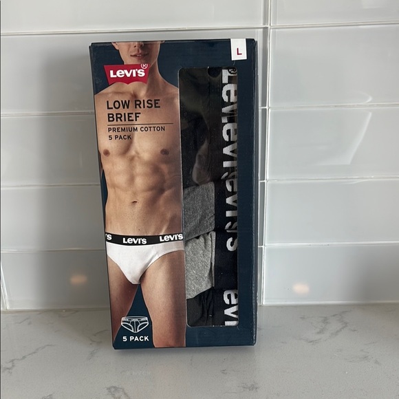 Levi's Black and Gray Briefs Underwear - Picture 1 of 5